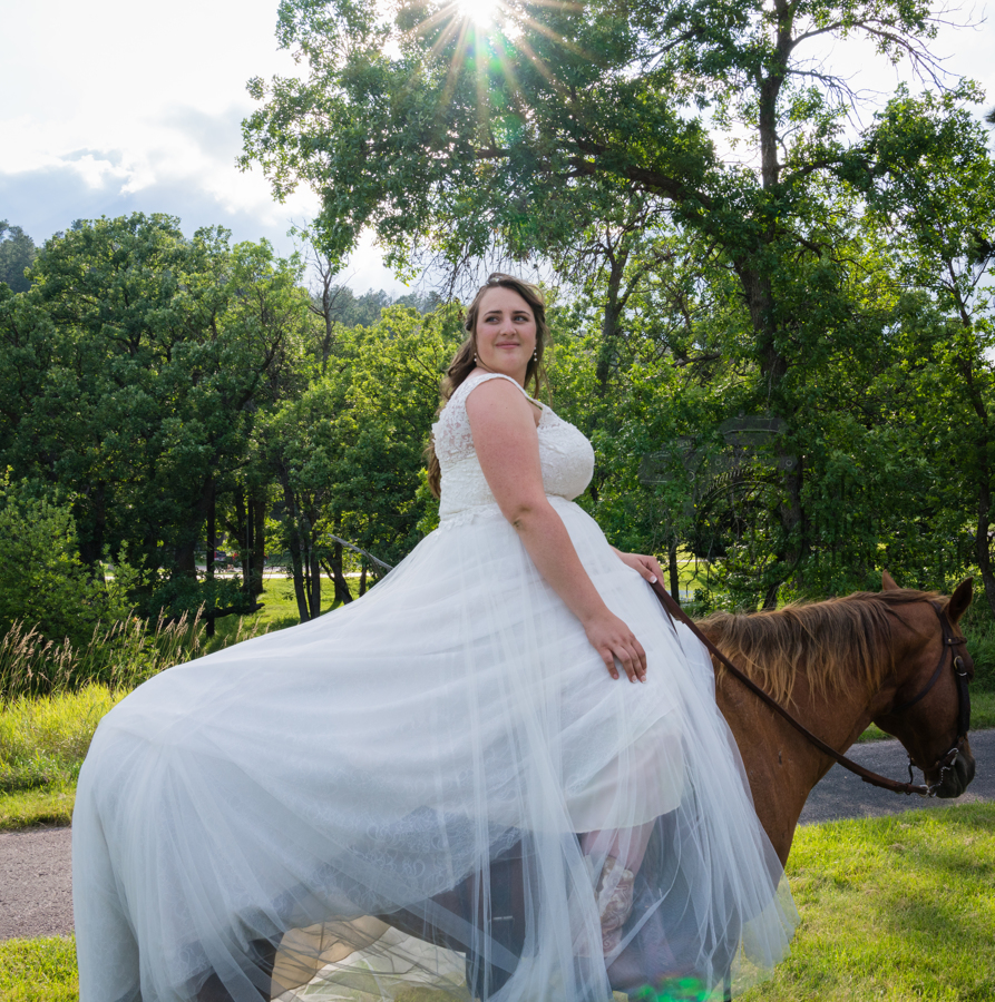 Bride on horse dream wedding