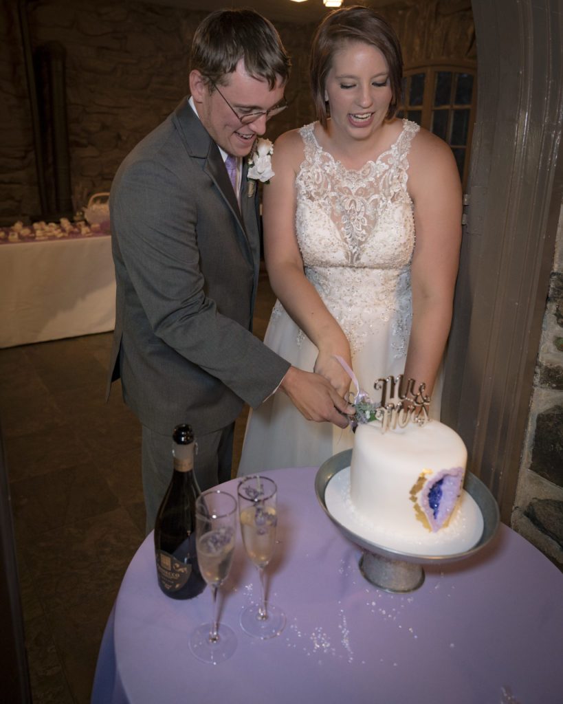 Megan and Dale Cut the Cake