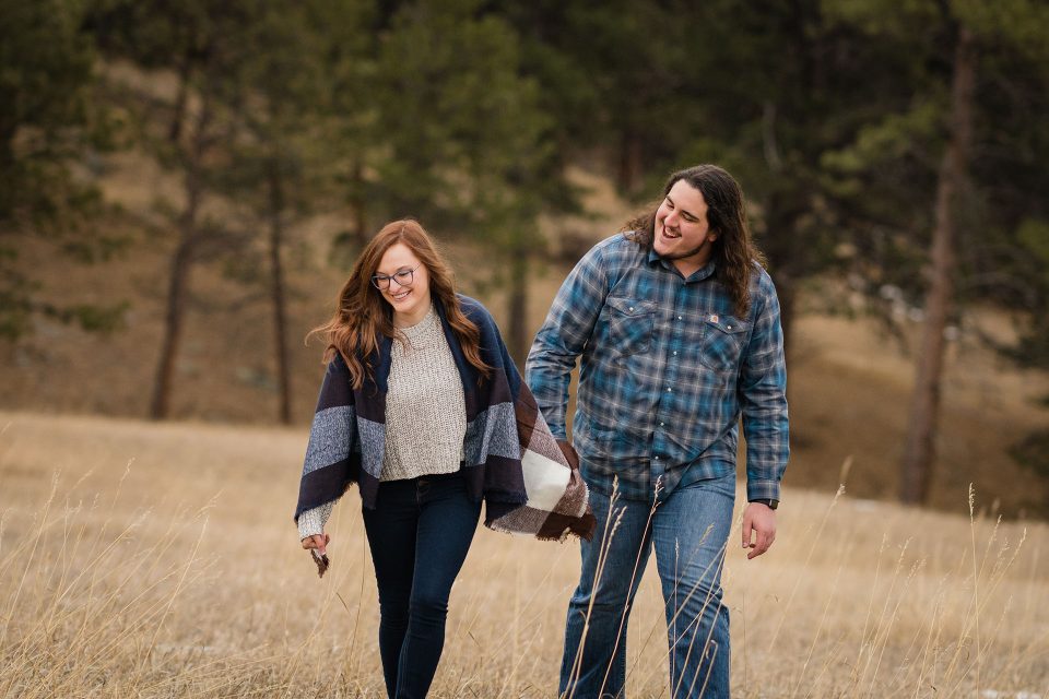 Couple Engaged outdoors by Taylor Hulett Photography